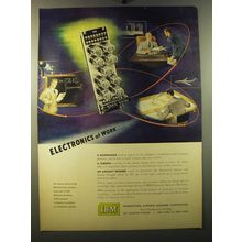 1950 IBM Computers Ad - Electronics at work