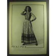 1974 Peck & Peck Shirtdress Advertisement
