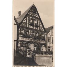 Zum Lowen German Hotel Old Real Photo Postcard