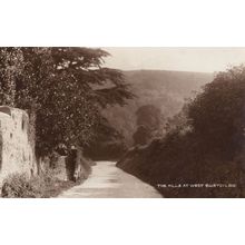 The Hills At West Burton Yorkshire Old Real Photo Postcard