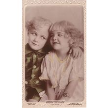 Francis Carpenter & Virginia Lee Corbyn Child Film Star Postcard