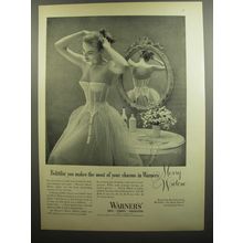 1952 Warner's Merry Widow Girdle Ad - Belittlin' you makes the most of