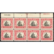 620, Mint FVF NH 2¢ Plate Block of Eight *..- Stuart Katz