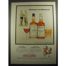 1956 Bellows Club Bourbon and Partners Choice Whiskey Advertisement