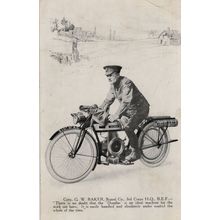 Coldstream Guard Soldier Douglas Motorcycle Antique Bike Military Advertising Po