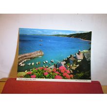 CLOVELLY & BIDEFORD BAY, DEVON unused postcard by John Hinde c.1984 =