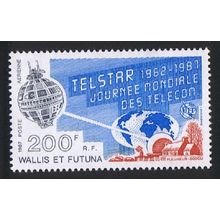 Wallis and Futuna Space World Communications Day 1987 MNH SG#508 Sc#C153