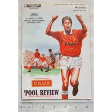 1990 programme Blackpool FC v. Walsall