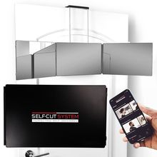 Self-Cut System Travel Version - Three Way Mirror for Self Hair Cutting with Hei