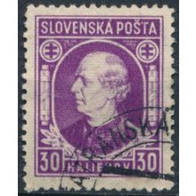 Andrek Hlinka: 30h P12½ - Slovakia 1939 - FH - MiNr 38XA