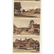 BROADWAY Worcestershire 6 views early 20th C. Photo Letter Card by Salmon
