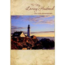 To My Loving Husband on Our Anniversary - Anniversary Greeting Card - 01644