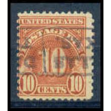 Used J84 10c Postage Due Average WA1421
