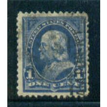 Used 264 1c Benjamin Franklin Just Clears M02857
