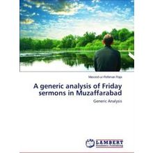 A generic analysis of Friday sermons in Muzaffarabad