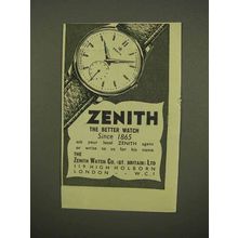 1954 Zenith Watch Ad - The Better Watch