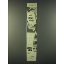 1959 Blue Nun Wine Ad - But which wine?