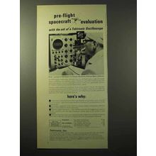 1964 Tektronix Type 585A Oscilloscope Ad - Spacecraft