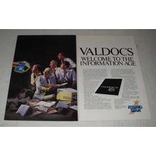 1984 Rising Star Valdocs 2 Software Ad - welcome to the information age