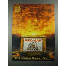 1987 Red Man Golden Blend Tobacco Ad - The Dawn of Golden Blend