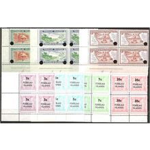 1967-68 FULL definitive Set SG9-15 in Unmounted Mint corner marg blocks 4 .. ..