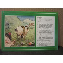 SCOTTISH HAGGIS RECIPE unused postcard, by Whiteholme SCOTLAND #