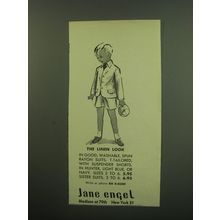 1949 Jane Engel Boys Suits Ad - The Linen Look