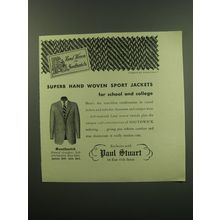 1949 Paul Stuart Southwick Sport Jacket Advertisement