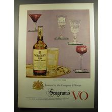 1951 Seagram's VO Whiskey Ad - Collector's Items Known by the Company it Keeps