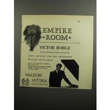1952 Waldorf Astoria hotel Advertisement - Victor Borge - Empire Room