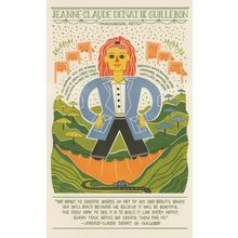 Jeanne Claude Denat de Guillebon French Environment Artist Postcard