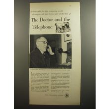 1952 Bell Telephone System Ad - The doctor and the telephone
