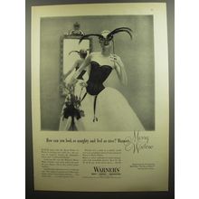 1952 Warner's Merry Widow Girdle Ad - How can you look so naughty feel so nice