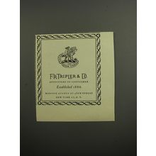 1952 F.R. Tripler & Co. Clothing Ad - Outfitters to Gentlemen