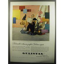 1953 Gulistan Carpets Ad - Hannah Troy - Fashionable America prefers