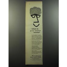 1956 Firestone Guided Missile Division Ad - What is grey matter worth?