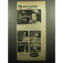 1957 Capitol Records Ad - Jackie Gleason presents the Love Hours