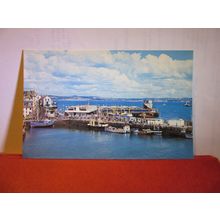 THE OUTER HARBOUR, BRIXHAM, DEVON unused postcard Colourmaster dated 1984 =