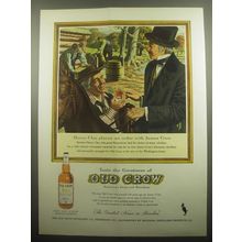1959 Old Crow Bourbon Ad - Henry Clay places an order with James Crow