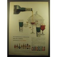 1959 Hiram Walker Cordials Ad - Any meal becomes a soup-to-nuts affair
