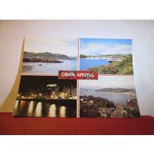 multiview, OBAN, ARGYLL, SCOTLAND used postcard by J Arthur Dixon =