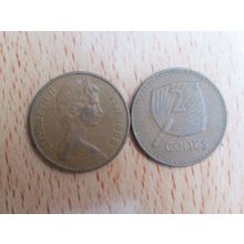 Fiji 1969 2 Cents Coin