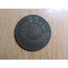 France Republic 1873A 10 Centimes Coin