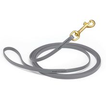 Dog Pet Leash Battleship Gray w/ Brass Hardware W 3/8" - L20'
