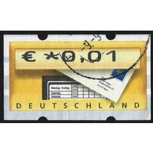 GERMANY FR. 2002 ATM €0.01 - USED @M613
