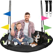48 Inch Tree Swing, Larger Saucer Flying Swing for Whole Family, 900Lbs Weight C