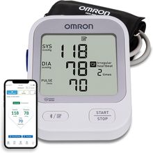 OMRON Silver Upper Arm Blood Pressure Monitor - Clinically Validated Blood Press
