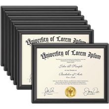 Icona Bay 8.5X11 Certificate Frames - Black, 12 Pack - Contemporary Diploma Fram