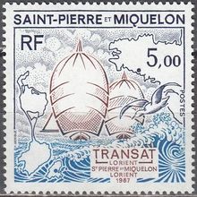 Saint-Pierre & Miquelon 1987 Michel 545 Neuf ** Cote (2007) 4.25 € Voiliers