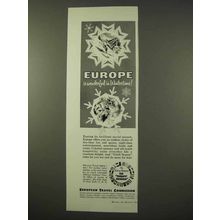 1954 European Travel Comission Ad - Wintertime